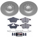 PowerStop Genuine Geomet Coated Rotor and Carbon-Fiber Ceramic Brake Pad Kit