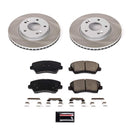 PowerStop Semi-Coated Rotor and Low-Dust Ceramic Brake Pad Kit