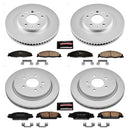 PowerStop Genuine Geomet Coated Rotor and Low-Dust Ceramic Brake Pad Kit