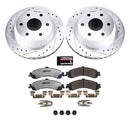 PowerStop Z36 Carbon-Fiber Ceramic Brake Pad with Drilled and Slotted Rotor Kit