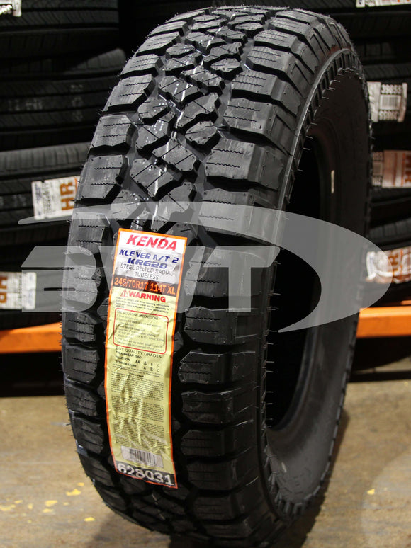 245/70R17 Kenda Klever AT2 KR628 114T RBL XL 245 70 17 2457017