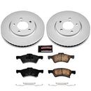 PowerStop Genuine Geomet Coated Rotor and Low-Dust Ceramic Brake Pad Kit