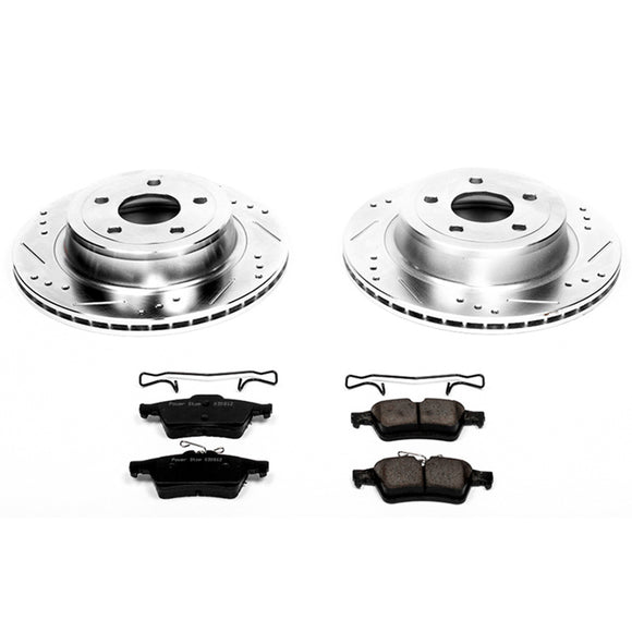 PowerStop Z23 Daily Driver Carbon-Fiber Ceramic Brake Pad and Drilled & Slotted
