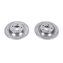 PowerStop Evolution Drilled Slotted Rotors Pair Rear For Mazda 5