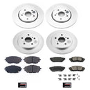 PowerStop Genuine Geomet Coated Rotor and Low-Dust Ceramic Brake Pad Kit