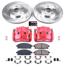 PowerStop Z23 Daily Driver Carbon-Fiber Ceramic Pads Drilled & Slotted Rotor & C