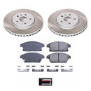 PowerStop Semi-Coated Rotor and Low-Dust Ceramic Brake Pad Kit
