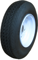 4.80-8 4 Ply LRB 5 Lug Tire Mounted on 8x3.75 5-4.5 White Wheel-1