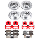 PowerStop Z36 Truck and SUV Ceramic Brake Pad, Drilled & Slotted Rotor, and Cali