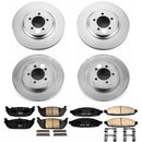 PowerStop Genuine Geomet Coated Rotor and Low-Dust Ceramic Brake Pad Kit