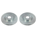 PowerStop Evolution Drilled Slotted Rotors Pair Front For Ford Transit Connect