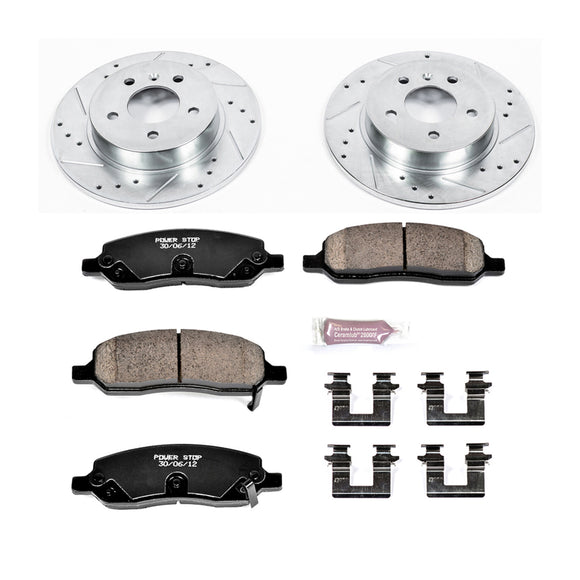 PowerStop Z23 Daily Driver Carbon-Fiber Ceramic Brake Pad and Drilled & Slotted