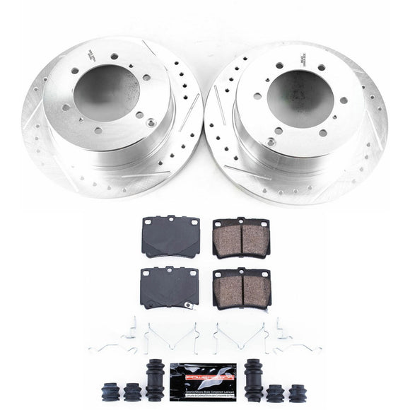 PowerStop Z23 Daily Driver Carbon-Fiber Ceramic Brake Pad and Drilled & Slotted