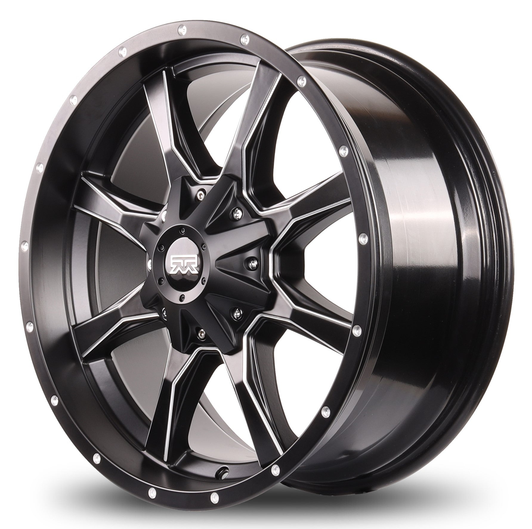 20x9 Mudder Trucker MT513 Black Milled 5x139.7 5x5.5 5x150 ET18 Wheel