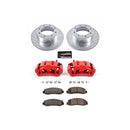 PowerStop Z36 Truck and SUV Ceramic Brake Pad, Drilled & Slotted Rotor, and Cali