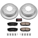 PowerStop Genuine Geomet Coated Rotor and Low-Dust Ceramic Brake Pad Kit