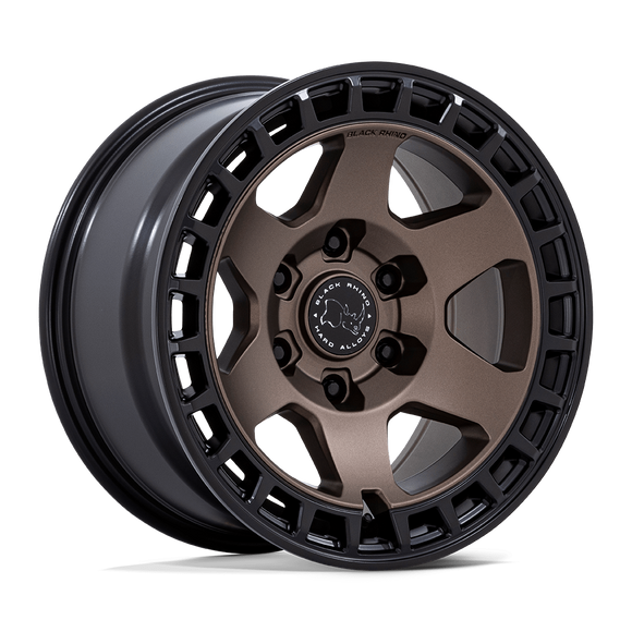 18x8 Black Rhino BR022 Bahari Burnt Bronze Matte Black Lip 6x139.7 ET45 Wheel