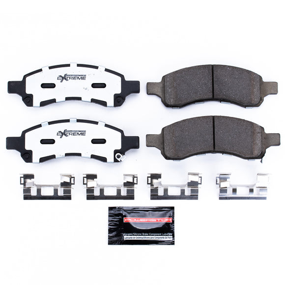PowerStop Z36 Truck And Tow Carbon-Fiber Ceramic Brake Pads With Hardware