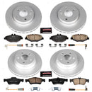 PowerStop Genuine Geomet Coated Rotor and Carbon-Fiber Ceramic Brake Pad Kit