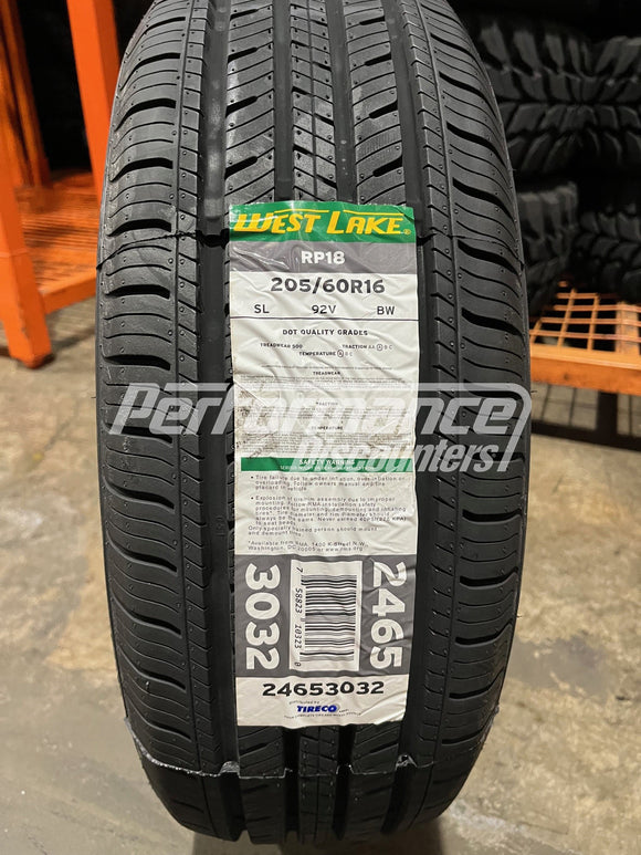 Westlake RP18 Tire 205/60R16 92V BSW SL 205 60 16