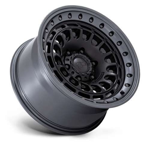 17x9 Black Rhino BR014 Sahara Matte Black W/ Gloss Black Lip 6x139.7 ET-12 Wheel