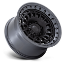 17x9 Black Rhino BR014 Sahara Matte Black W/ Gloss Black Lip 6x139.7 ET-12 Wheel