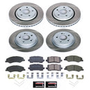 PowerStop Semi-Coated Rotor and Low-Dust Ceramic Brake Pad Kit