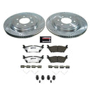 PowerStop Z36 Carbon-Fiber Ceramic Brake Pad with Drilled and Slotted Rotor Kit