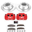 PowerStop Z36 Truck and SUV Ceramic Brake Pad, Drilled & Slotted Rotor, and Cali