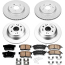 PowerStop Genuine Geomet Coated Rotor and Low-Dust Ceramic Brake Pad Kit
