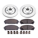 PowerStop Genuine Geomet Coated Rotor and Low-Dust Ceramic Brake Pad Kit