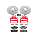 PowerStop Z23 Daily Driver Carbon-Fiber Ceramic Pads Drilled & Slotted Rotor & C