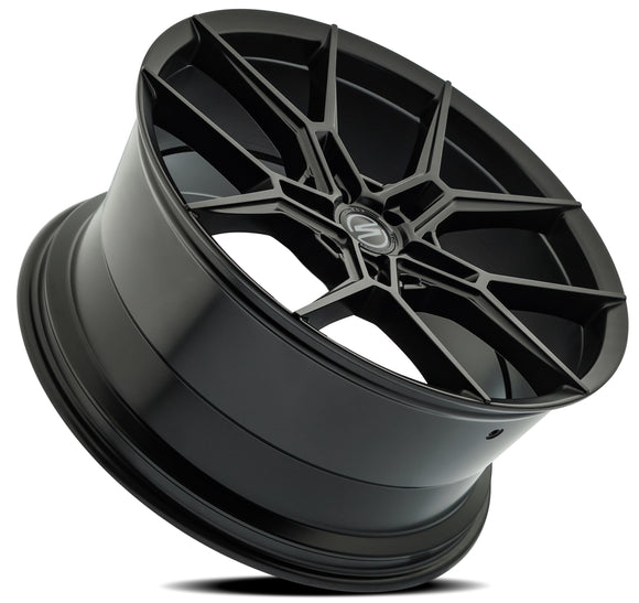 20x9 Select Precision Alloys ALPINE Satin Black Wheel 5x112 ET20 CB66.53
