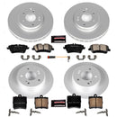 PowerStop Genuine Geomet Coated Rotor and Carbon-Fiber Ceramic Brake Pad Kit