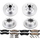 PowerStop Genuine Geomet Coated Rotor and Low-Dust Ceramic Brake Pad Kit