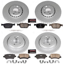 PowerStop Genuine Geomet Coated Rotor and Carbon-Fiber Ceramic Brake Pad Kit