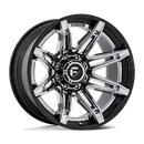 22x12 Fuel Off-Road FC401 Brawl Chrome With Gloss Black Lip 8x180 ET-44 Wheel