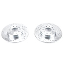 PowerStop Evolution Drilled Slotted Rotors Pair Rear For Fiat 500L