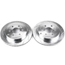 PowerStop Evolution Drilled Slotted Rotors Pair Rear For Saturn Outlook
