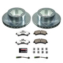 PowerStop Z36 Carbon-Fiber Ceramic Brake Pad with Drilled and Slotted Rotor Kit