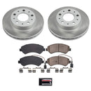 PowerStop Semi-Coated Rotor and Low-Dust Ceramic Brake Pad Kit