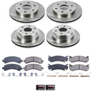 PowerStop OE Stock Replacement Low-Dust Ceramic Brake Pad and Rotor Kit