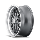 18x8 Ridler 607 Grey W/Machined Lip 5x120.65 ET0 wheel/rim