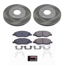 PowerStop Semi-Coated Rotor and Low-Dust Ceramic Brake Pad Kit