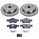 PowerStop OE Stock Replacement Low-Dust Ceramic Brake Pad and Rotor Kit