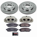 PowerStop OE Stock Replacement Low-Dust Ceramic Brake Pad, Rotor and Caliper Kit