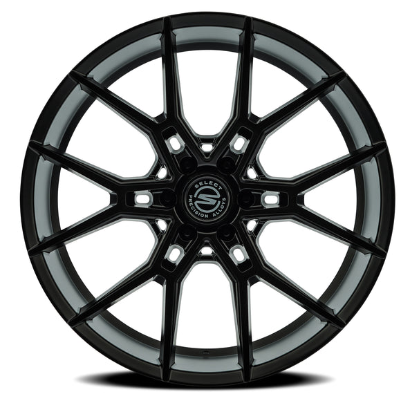 22x10 Select Precision Alloys ALPINE Satin Black Wheel 6x135 ET30 CB87.12
