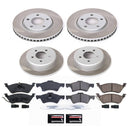 PowerStop Semi-Coated Rotor and Low-Dust Ceramic Brake Pad Kit