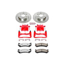 PowerStop Z36 Truck and SUV Ceramic Brake Pad, Drilled & Slotted Rotor, and Cali