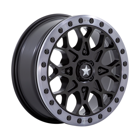 15X6 Msa Offroad Wheels M48 Portal Beadlock Black 4X137 ET38 Wheel Rim